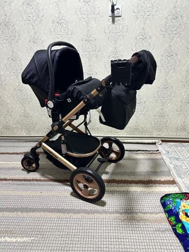 пультовая машины: Коляска, цвет - Черный, Новый — 19