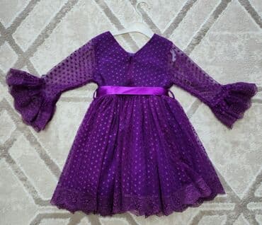 кукла барби купить оригинал: Детское платье, цвет - Фиолетовый, Б/у — 2