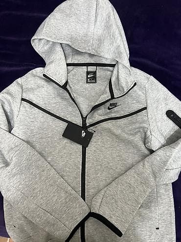 nike tech fleece: Мужская толстовка, L, Nike, Новый, цвет - Серый, Платная доставка — 3