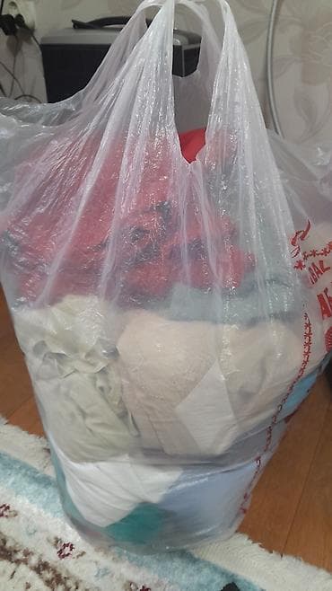 Пакет с одеждой миксом - Большой плотный пакет, заполненный разной