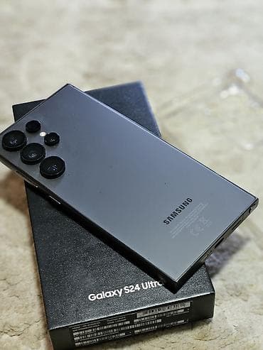 Samsung Galaxy S24 Ultra, Б/у, 256 ГБ, цвет - Черный, 2 SIM, eSIM