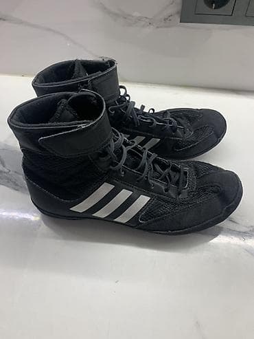 Мужская обувь: Боксерские ботинки Adidas,Kombat spin высокие - Цвет: черный с — 8