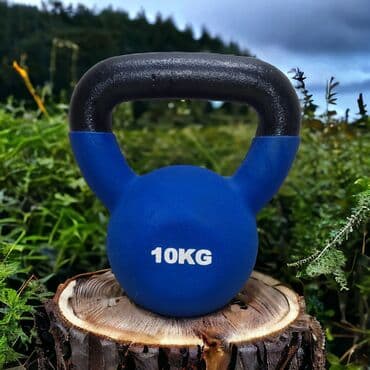 Гиря 10 кг железная прорезиненная новая