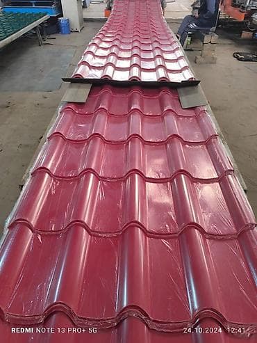 Металлочерепица и профнастил из оцинкованной стали с полимерным