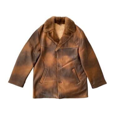 воротник мех: Почти новая мужская дубленка 100% натуральная овчина и воротник из — 1