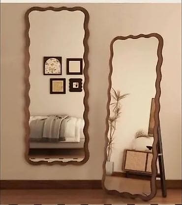 зеркало большое цена: Напольное зеркало в полный рост с волнистой рамкой. - Тип: напольное — 3