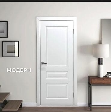 Внутренняя отделка: Межкомнатная дверь «Модерн», белая - Конструкция: филёнчатая, три — 1