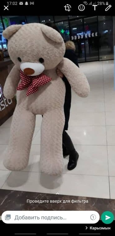мишка 2 метра цена бишкек: Большой мишки размер 2мр продаётся. Хороший ручной качество супер — 5