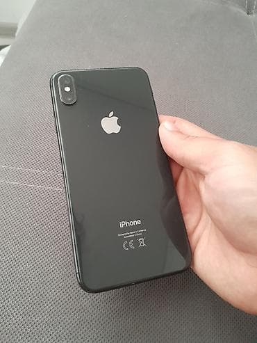 Техника жана электроника: IPhone Xs Max, Колдонулган, 64 ГБ, Кара, Каптама, 77 % — 2
