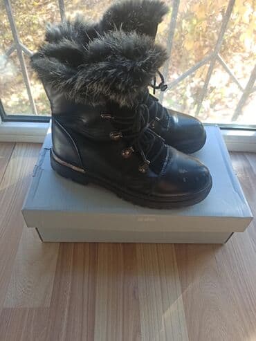 китай товар: Детская девочковая обувьдемисезонный и зимний,размер 34-35,б/у в — 4