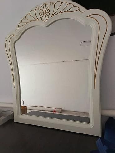 шкафы мебель: Спальный гарнитур, Б/у, Комод, Двуспальная кровать, Тумба, Белоруссия, МДФ, цвет - Белый — 4