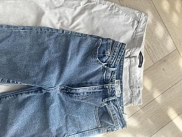 джинсы mango: Комплект из двух пар брюк/джинсов: За 2 брючки 700 сом состояние — 1