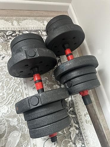 фикся: Разборные гантели с регулируемым весом Вес 24кг - Комплект из двух — 1