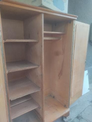 Шифоньер, шкаф для одежды, Прямой, Дерево