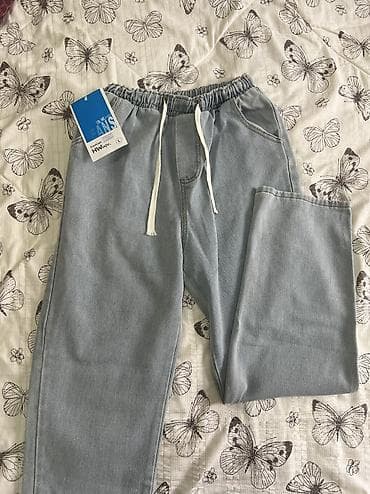 Блузки: Джинсы, Прямые, Китай, Средняя талия, L — 2