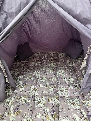 вигвам: Детская палатка‑типи с мягким напольным матом - Комплект: тканевая — 4