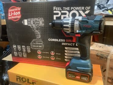 немецкий набор ключей: Шуруповёрт 3х позиционный перфоратор, шуруповёрт дрель, без щёточный — 1