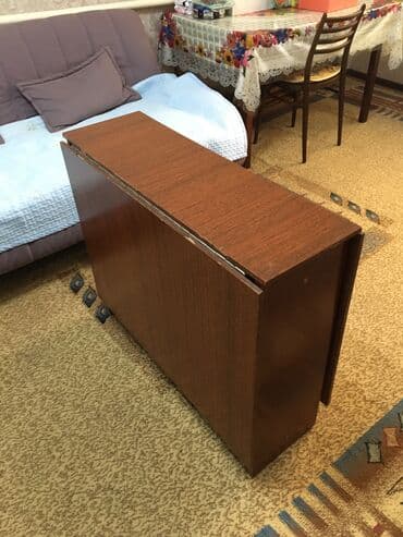 круглая кровать трансформер: Стол трансформер Для зала, Стол-книжка, цвет - Коричневый — 3