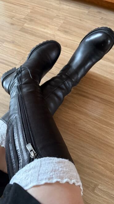 обувь для охоты: Сапоги зимние !!! Размер 36 В хорошем состоянии Кожа 100% Брали за — 2