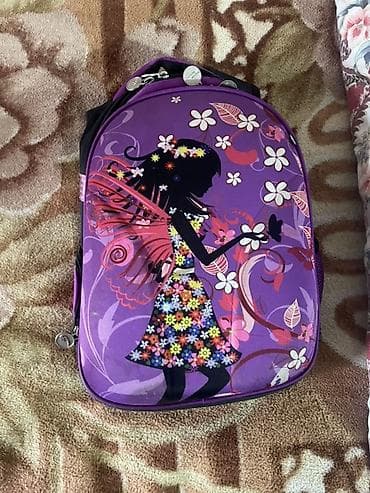Детские школьные рюкзаки для девочек (2 модели) 1) Фиолетовый ранец с