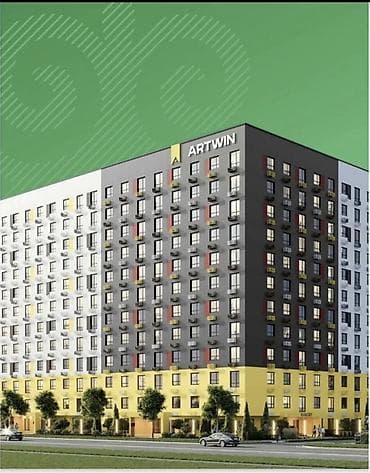Строится, 2 комнаты, 45 м²