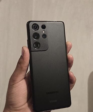 Техника жана электроника: Samsung Galaxy S21 Ultra 5G, Колдонулган, 256 ГБ, түсү - Кара, 1 SIM, 2 SIM — 1