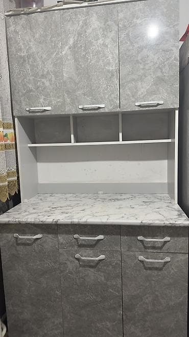 Кухонный гарнитур, цвет - Серый, ДСП