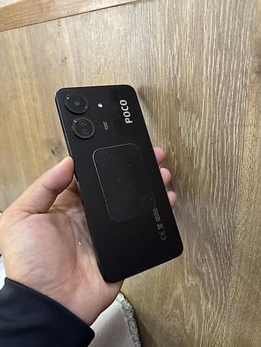 xiaomi poco: Poco C65, Б/у, 128 ГБ, цвет - Черный, 2 SIM — 1