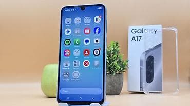alcatel 4032d: Samsung Galaxy A17, Б/у, 128 ГБ, цвет - Голубой, 2 SIM — 4