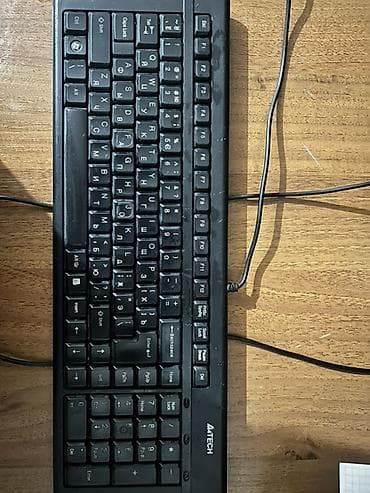 Клавиатура, A4Tech, Мембранная, Проводное подключение, Размер: 100% at lalafo.kg Клавиатура, A4Tech, Мембранная, Проводное подключение, Размер: 100%