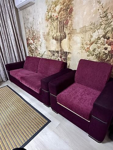 Эмерек гарнитурлары: Ашкана үчүн жумшак бурчек, түсү - Кызгылт көк — 2