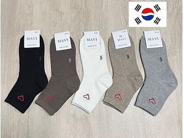 корейские носки: Комплект, цвет - Белый — 7