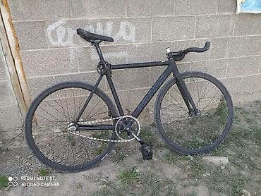 Городские велосипеды: Фикс-байк (single speed) в матовом чёрном цвете. Характеристики и — 1