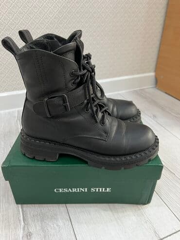 сапоги зимние женские натуральная кожа натуральный мех распродажа: Сапоги, 36, Basconi, Б/у, цвет - Черный, Платная доставка, Самовывоз — 2