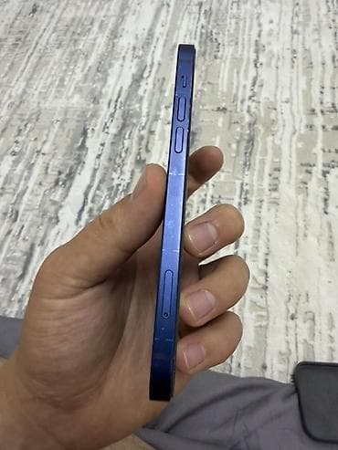 apple phone: IPhone 12, Б/у, 128 ГБ, Синий, Коробка, 75 % — 8