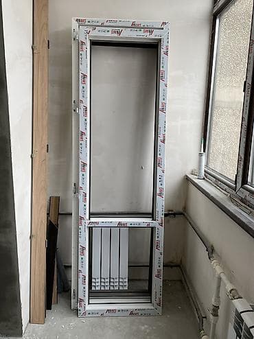 жыгач эшик бу: Балкон эшик, Колдонулган, Айнек менен — 2