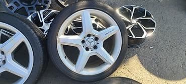 диск 18: Литые Диски R 18 AMG, Комплект, отверстий - 5, Б/у — 5