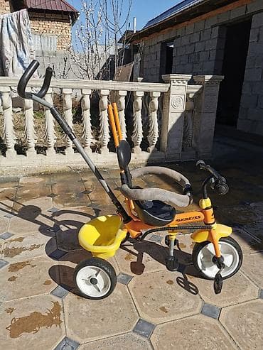 forward apache: Детский трёхколёсный велосипед с родительской ручкой. Особенности: - — 3