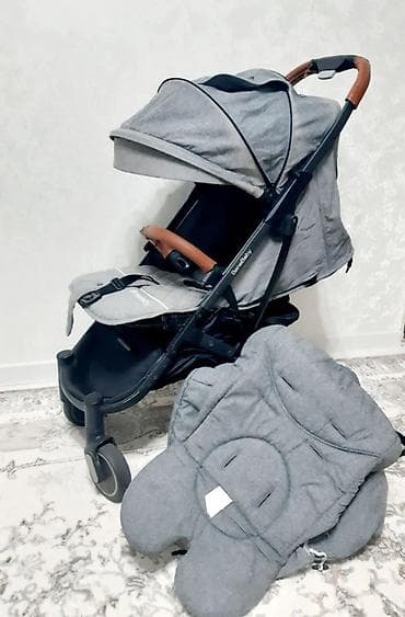 Прогулочная коляска BeneBaby (серый текстиль) - Легкая и компактная