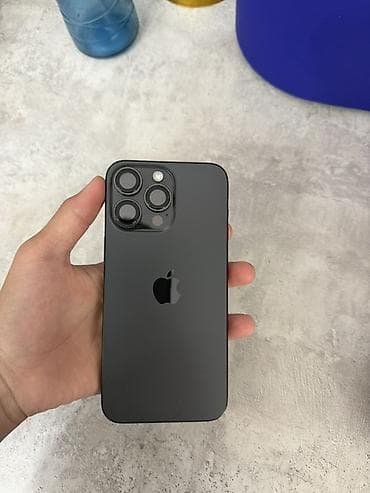 IPhone 15 Pro Max, Б/у, 256 ГБ, Черный, Защитное стекло, Чехол, 79 %