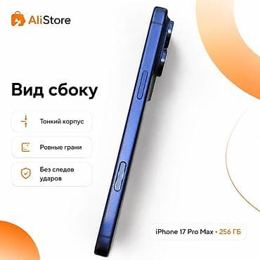 tab s2: IPhone 17 Pro Max, Б/у, 256 ГБ, Синий, Чехол, В рассрочку, 100 % — 3