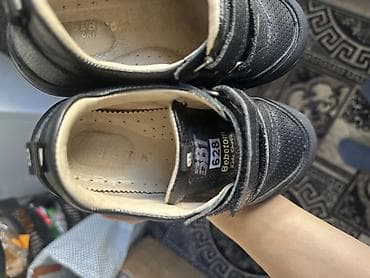 обувь рабочий: Детские черные туфли/кроссовки для школы - Модель: Babotou Kids Shoes — 9