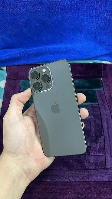IPhone 13 Pro, Б/у, 128 ГБ, Черный, Защитное стекло, Чехол, 85 %