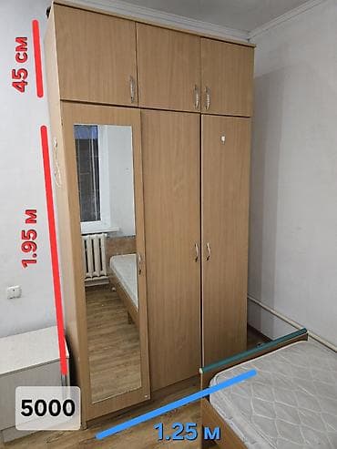 камод зеркало: Шкаф купе, Б/у, С зеркалом, ЛДСП — 2