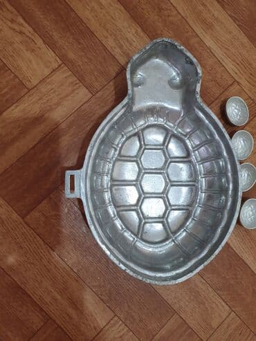 посуда бу: Каракол. Алюминиевая форма времен СССР: форма черепаха для выпечки — 1