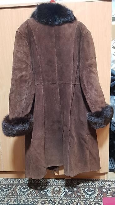 дублёнки бу: Дубленка, Классическая модель, Корея, По колено, XL — 2