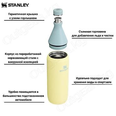 для льда: 🟠 Термобутылка STANLEY ALL DAY SLIM BOTTLE 0,6L 🟠 ⠀ Stanley All Day — 6