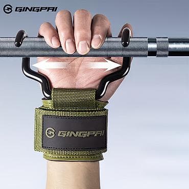 Фитнес-страпы с крюками GINGPAI для тяговых упражнений - Мощные