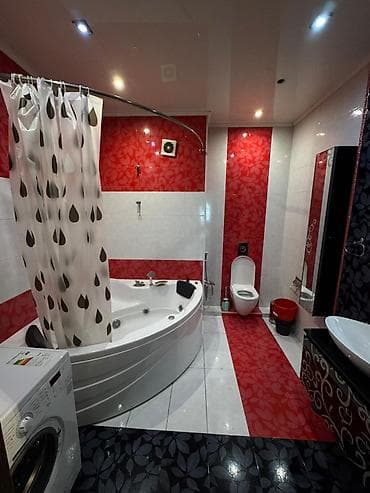 аренда квартир бишкек сутки: 2 комнаты, Душевая кабина, Постельное белье, Кондиционер — 5