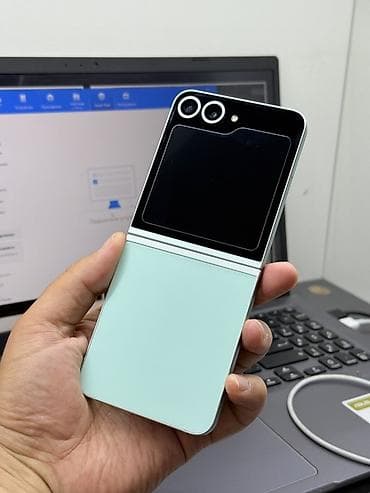 pixel 3 xl: Samsung Z Flip, Б/у, 256 ГБ, цвет - Зеленый, 1 SIM, eSIM — 7